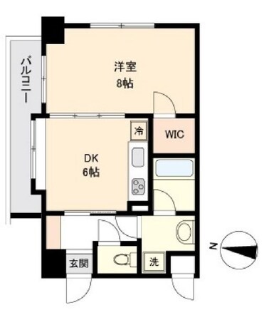 勾当台公園駅 徒歩8分 4階の物件間取画像